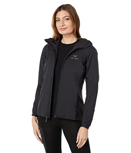 Arc'teryx Atom Hoody Women's, Redesign | Lightweight, Insulated, Packable Jacket for Women - Light Jackets for Women's Hiking, Trekking, Ice Climbing Gear, Fall Winter | Black, Medium