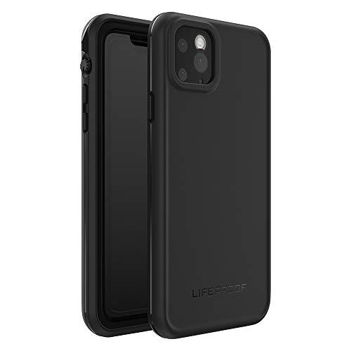 LifeProof iPhone 11 Pro Max FRĒ Series Case - BLACK, waterproof IP68, built-in screen protector, port cover protection, snaps to MagSafe