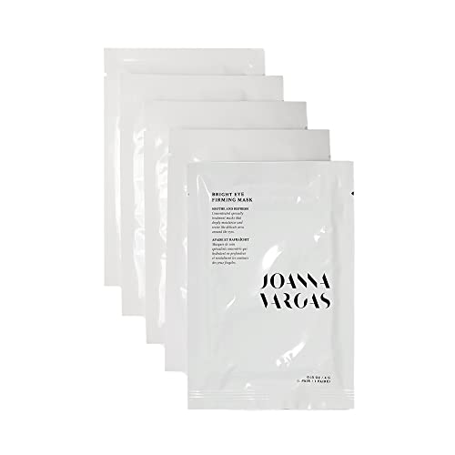 Joanna Vargas Bright Eye Firming Mask. Concentrated Under Eye Patches to Firm and Lift the Look of Skin. Specialty Gel Deeply Moisturizes with Hyaluronic Acid and Peptides. 5 Pairs (0.15 oz/pair)