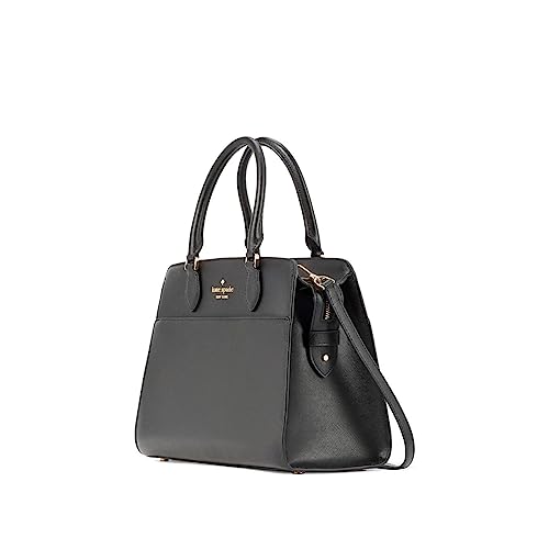 Kate Spade New York Madison Medium Satchel Crossbody Handbag (Black)