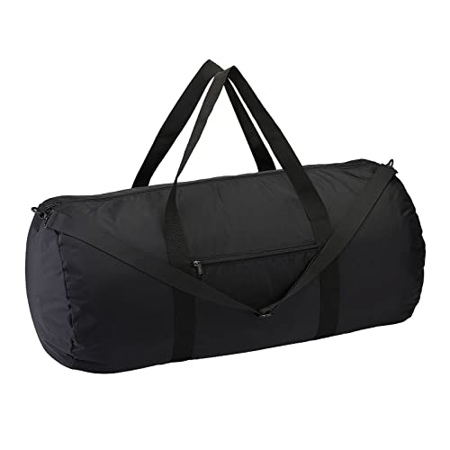 Vorspack Duffel Bag 24 Inches Foldable Lightweight Gym Bag with Inner Pocket for Travel Sports - Black