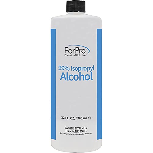 ForPro Professional Collection 99% Isopropyl Alcohol (IPA), Pure & Unadulterated Concentrated Alcohol, 32 Ounces