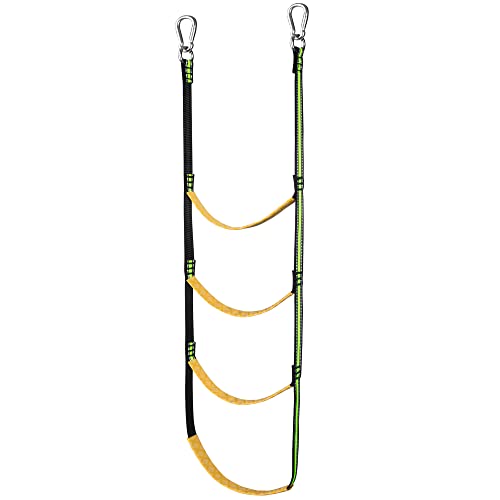 4 Step Boat Rope Ladder，Boat Rope Ladder Extension,Assist Boat Folding Ladder,Swim Ladder for Sailboat,Kayak, Canoeing (4 Steps)