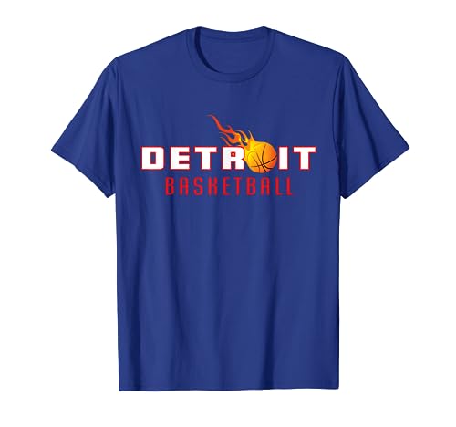 Detroit Basketball Motor City Blue T-Shirt