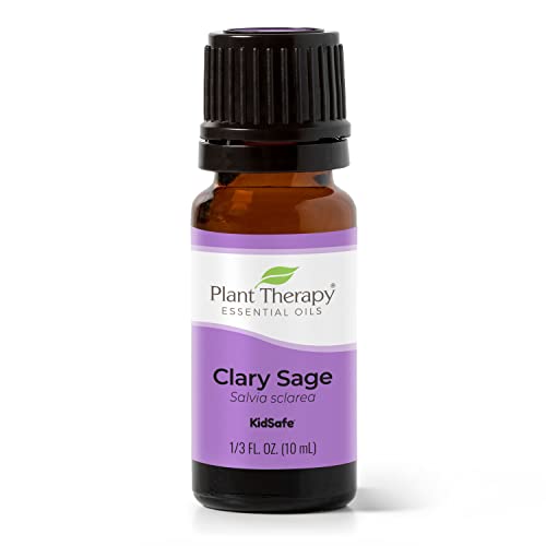 Plant Therapy Clary Sage Essential Oil 100% Pure, Undiluted, Natural Aromatherapy, Therapeutic Grade 10 mL (1/3 oz)
