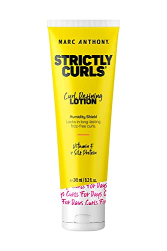 Marc Anthony Strictly Curls Curl Defining Styling Lotion, 8.3 Ounce Tube with Silk Protein and Vitamin E for Curl Definition