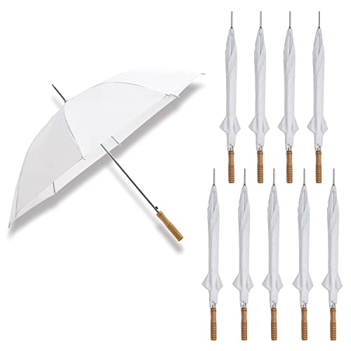 Anderson Umbrella Wedding Umbrella - 48' Umbrella - Manual Open - 10 Pack (White)