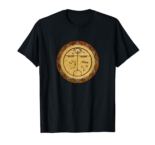 Shaman Drum Tengri (God-Oneness) Turkic Spirituality Design T-Shirt