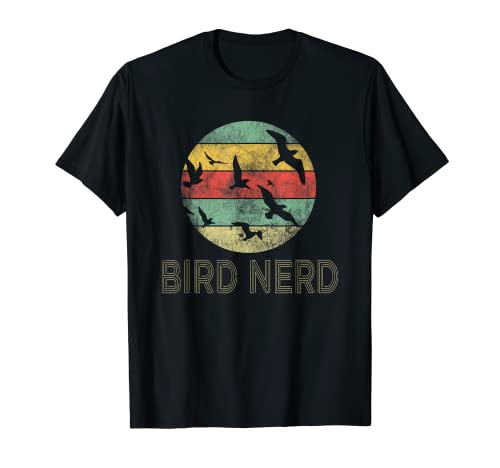 Retro Birding Bird Watching Nerd | Funny Bird Watcher T-Shirt