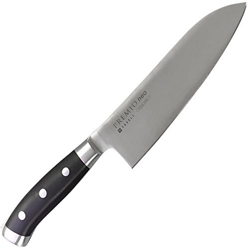 Yakusel 32030 Kitchen Knife, Small Santoku Knife, Made in Japan, All-Purpose Knife, 9.8 inches (25 cm), Premio Neo