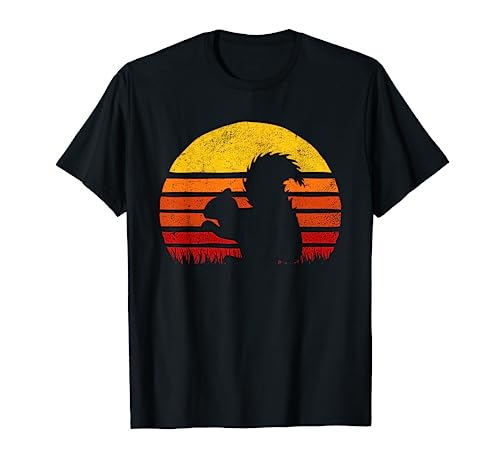 Squirrel Girl Costume Sunset Black Shirt Vintage Safari Gift T-Shirt
