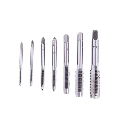 GLEAVI 7 Pcs Metalworking Hand Tool Metric Drill Bits Cutting Machine Bearing Steel Taps Wire Opener Taps Metal Drill Bit Wen Tools for Woodworking Wrench Wire Cutter Hand Use