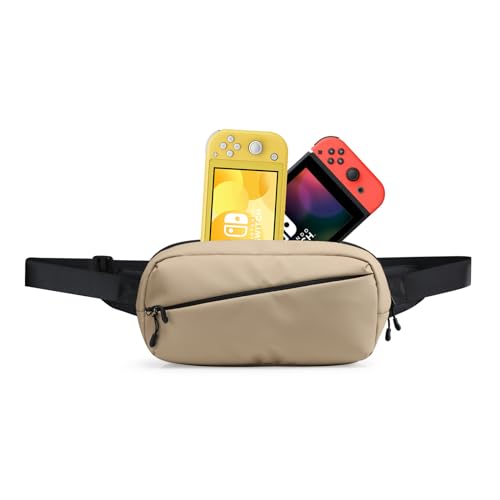 UNIPACK Compact EDC Sling Bag,Small Sling Portable Waterproof Bag for Nintendo Switch/Lite/OLED,Chest Shoulder Crossbody Bag,Organizer Bag Switch Cases with Screen Protector Layer