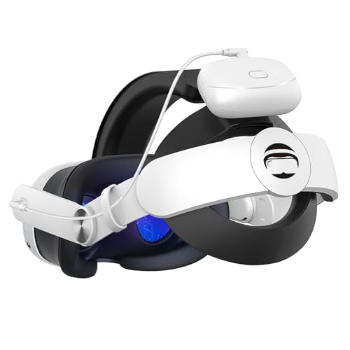 Elite Head Strap with Battery for The Meta Quest 3, Hot Swappable Extra Quest 3 Battery Pack, Extends Gameplay 3+ Hours, Meta Quest 3 Accessories for Comfort and Extended Gameplay, Quest 3 Strap