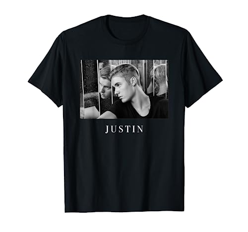 Official Justin Bieber Reflection Photo B&W T-Shirt