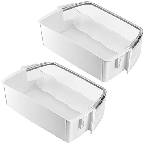 AAP73252202 Refrigerator Door Bin Compatible for L-G Ken-more Elite Refrigerator Parts by MIFLUS-Right AAP73252209 Ken-more Refrigerator Parts Shelf/L-G Refrigerator Shelf Replacement,2Packs