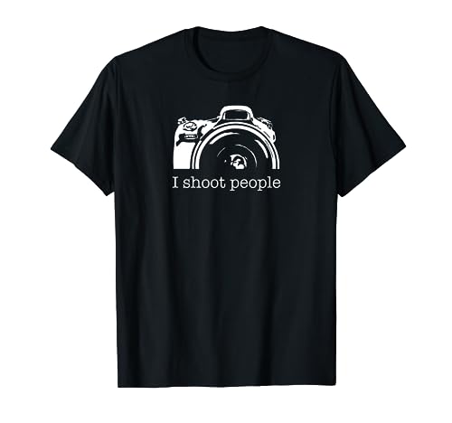 I Shoot People Camera Photography Funny T-Shirt