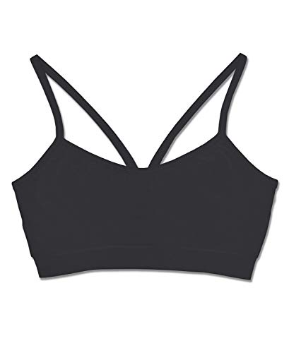 Soul Flower Women's Super Simple Organic Bra (Large, Black)