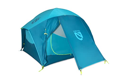 Nemo Aurora Highrise, 3 Season, Family, Car Camping Tent, Atoll/Oasis, 4P