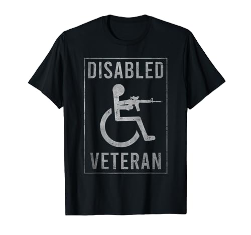 Disabled Veteran Dad Grandpa Veteran disabled but deadly T-Shirt