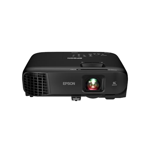 Epson Pro EX9240 3-Chip 3LCD Full HD 1080p Wireless Projector, 4,000 Lumens Color Brightness, 4,000 Lumens White Brightness, Miracast, 2 HDMI Ports, Built-in Speaker, 16,000:1 Contrast Ratio