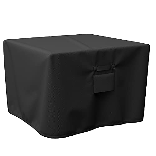 SHINESTAR Square Fire Pit Cover, Fits for 28-32 Inch Fire Pit Table, Waterproof and Windproof, 32 x 32 x 24 Inches, Black