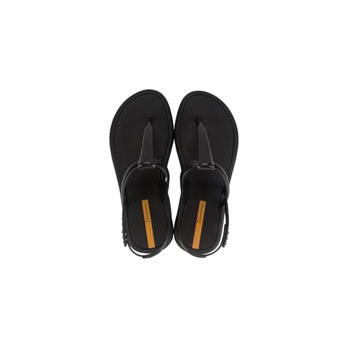 Ipanema Women's Glossy Sandals, Black/Clear Black, Size 8