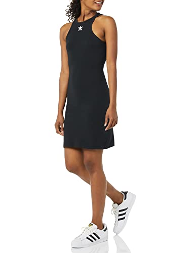 adidas Originals Women's Racer Back Dress, Black, Medium