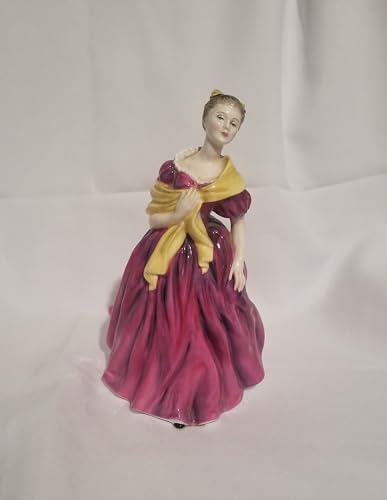 Royal Doulton Lady Adrienne Figurine Magenta Dress