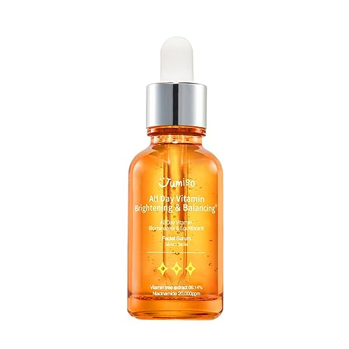 JUMISO All Day Vitamin Serum, Brightening & Balancing Facial Serum 30ml, 1.01 fl oz, 86.14% of Vitamin Tree Extract, 20,000ppm of Niacinamide