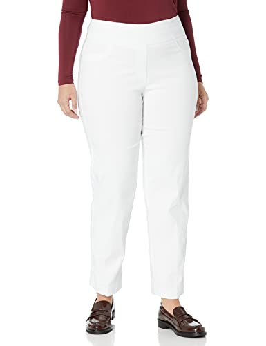 Ruby Rd. womens Plus-size Pull-on Solar Millennium Tech Super Stretch Pants, White, 20 US