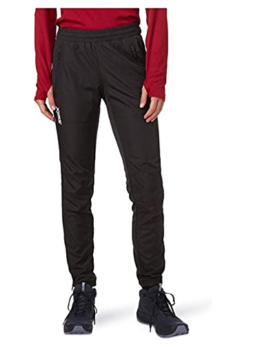 Swix Women's Winter Cross Country Skiing Universalx Black Pants, Medium