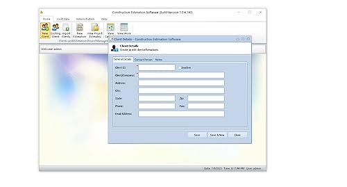 Construction Management Estimating Project Management Software (Multiuser) RSMeans cost data pre-embedded Software