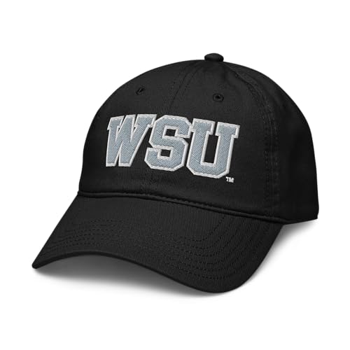 Elite Authentics Washington State Cougars Title Officially Licensed Adjustable Baseball Hat, Black, One Size