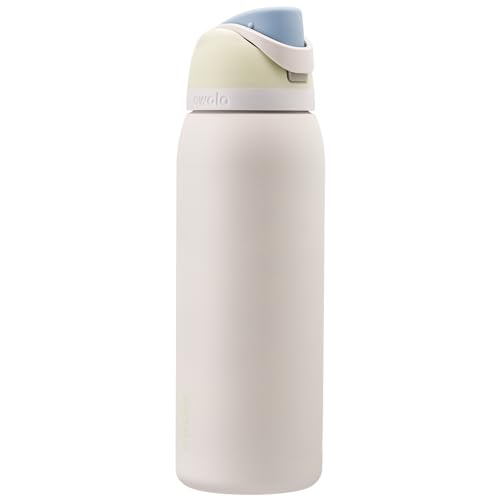 Owala FreeSip Insulated Stainless Steel Water Bottle with Straw for Sports and Travel, BPA-Free, 40oz, Iced Breeze