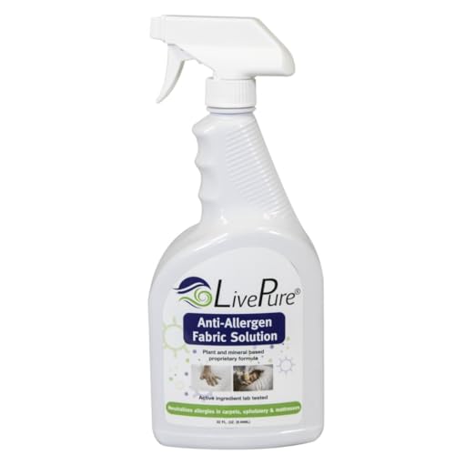 LivePure Anti-Allergen 32 OZ Fabric Spray for Household Surfaces