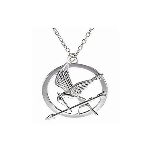 The Hunger Games Necklace Inspired Mockingjay Necklace(Silver,one Size)