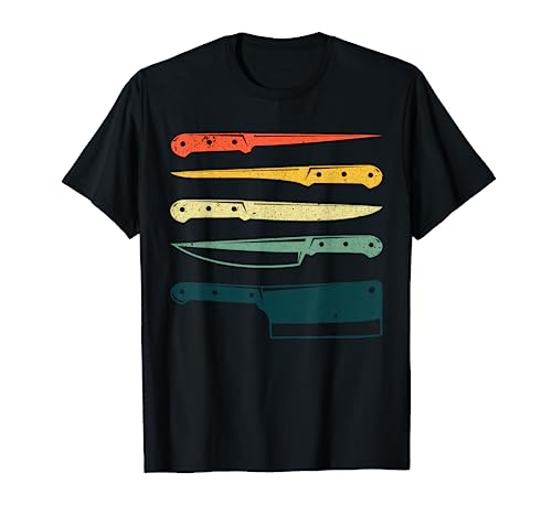 Funny Chef Knife For Men Women Vintage Chef Knife Culinary T-Shirt