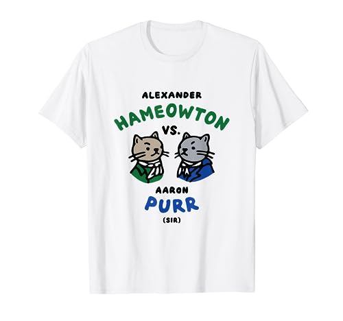 Hameowton vs. Purr Cat Shirt - Hamilton and Burr