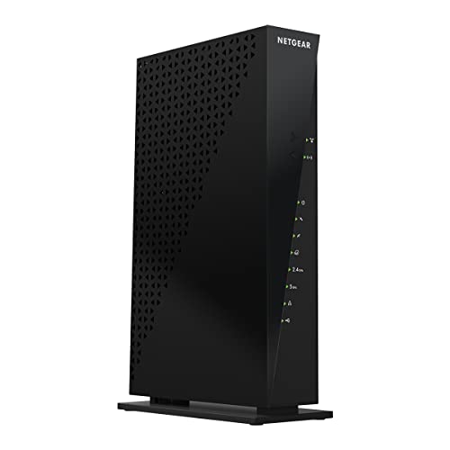 NETGEAR Cable Modem WiFi Router Combo C6300 | Compatible with Providers Xfinity by Comcast, Spectrum, Cox | Plans Up to 400Mbps | AC1750 WiFi Speed | DOCSIS 3.0.