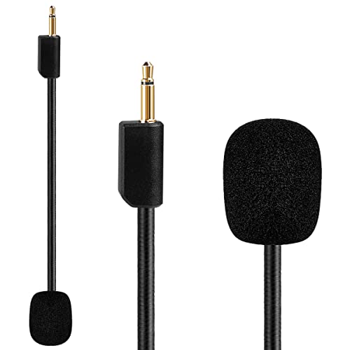 AKKE BlackShark V2 Mic Replacement 3.5mm Jack Detachable Microphone Boom Noise Cancelling Compatible for Razer BlackShark V2,V2 Pro, Gaming Headsets