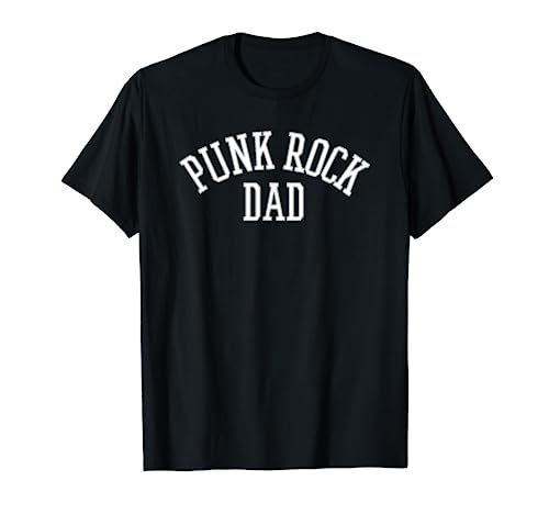Punk Rock Dad Men Tattoos Punker Rocker Ska Guitar Bass Drum T-Shirt