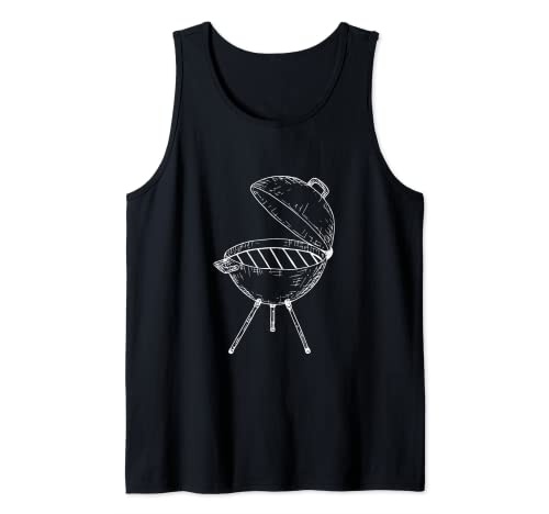 BBQ Grilling Master Barbeque Outdoor Grill Season Smoke Tank Top