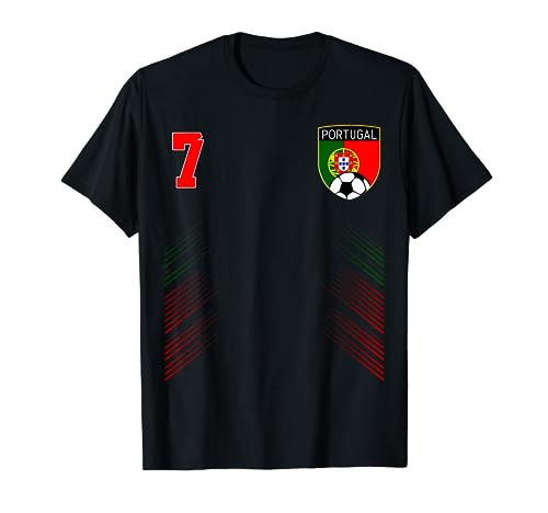 Portugal Soccer Portugese Football Retro 7 Jersey T-Shirt