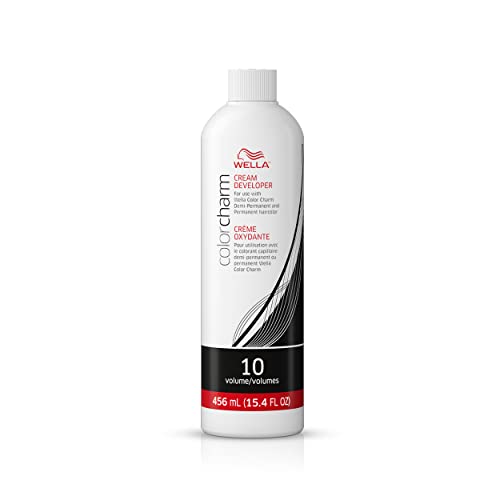 WELLA Color Charm 10 Vol Cream Developer, for Optimal Gray Blending and Rich, Multi-Dimensional End Results, 15.4 oz