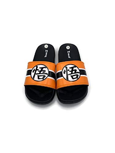 Dragon Ball Z Mens' Slippers, Size Medium 9/10 Orange