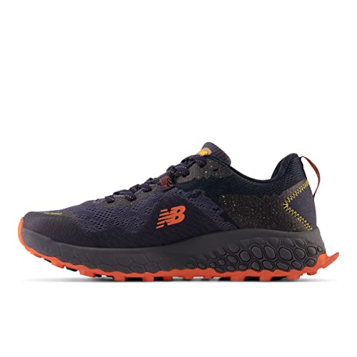 New Balance Men's Fresh Foam X Hierro V7 Running Shoe, Thunder/Vibrant Orange/Vibrant Apricot, 9