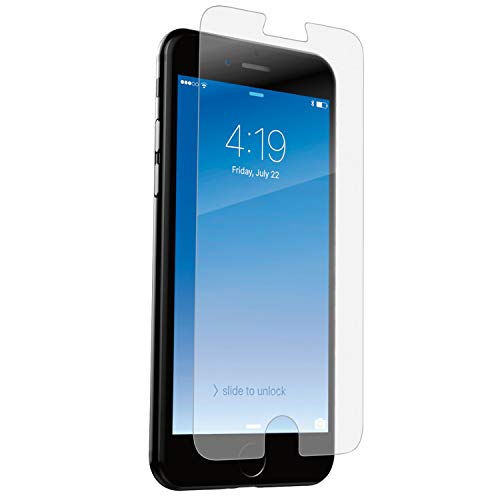 ZAGG InvisibleShield Glass+ Screen Protector, Fits iPhone 8 / iPhone 7 / iPhone 6s / iPhone 6 – Extreme Impact & Scratch Protection – Easy To Apply Tools Included - Seamless Touch Sensitivity - Bulk Packaging