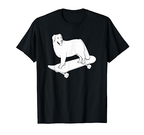 Skateboard Golden Retriever Dog Skateboarding T shirt