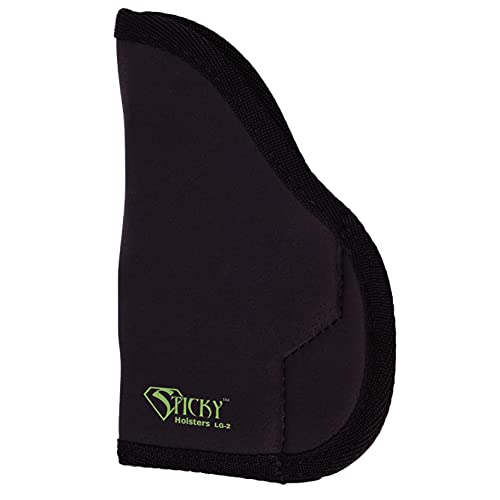 Sticky Holsters Concealment Holsters for Men and Women - LG-2 Large - Fits Medium Glocks, Ruger SR9, and Similar up to 4.2' Barrel - Suitable for Left and Right-Hand Draw; IWB or Pocket Carry